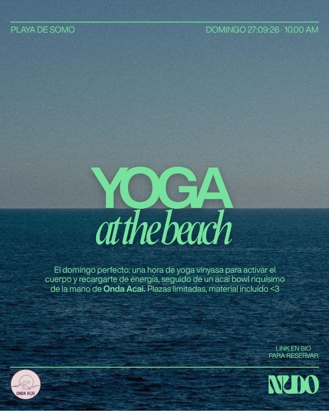 YOGA AT THE BEACH - NUDO x Onda Açai