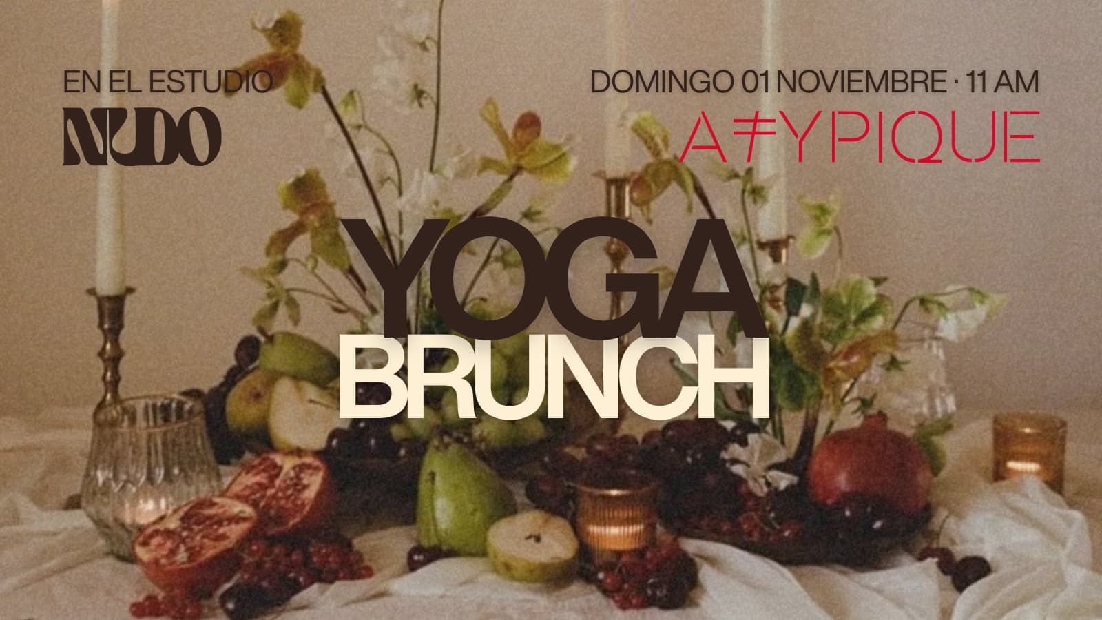 YOGA + BRUNCH · NUDO X ATYPIQUE